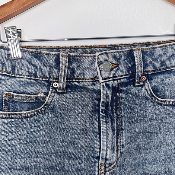 Wild Fable Distressed Blue Denim Mini Skirt - Picture 3 of 6